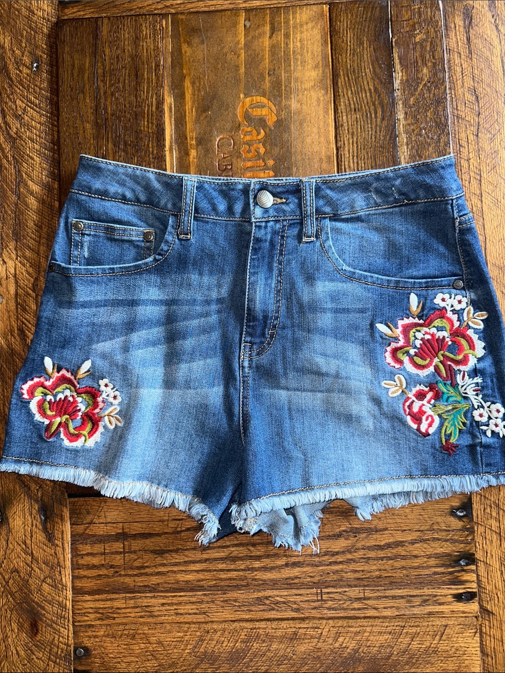Sun & Shadow Embroidered Shorts